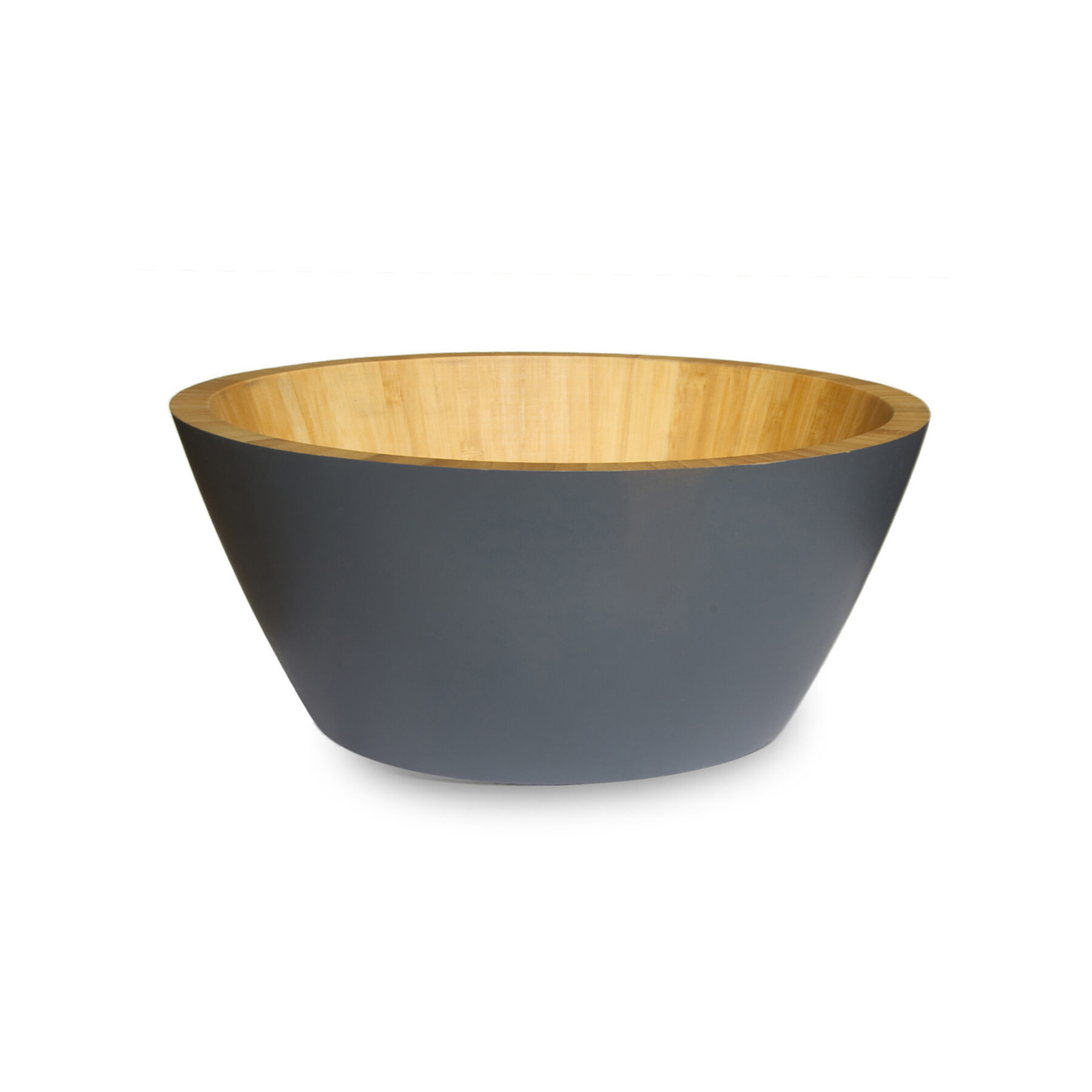 Large Grey Bamboo Bowl