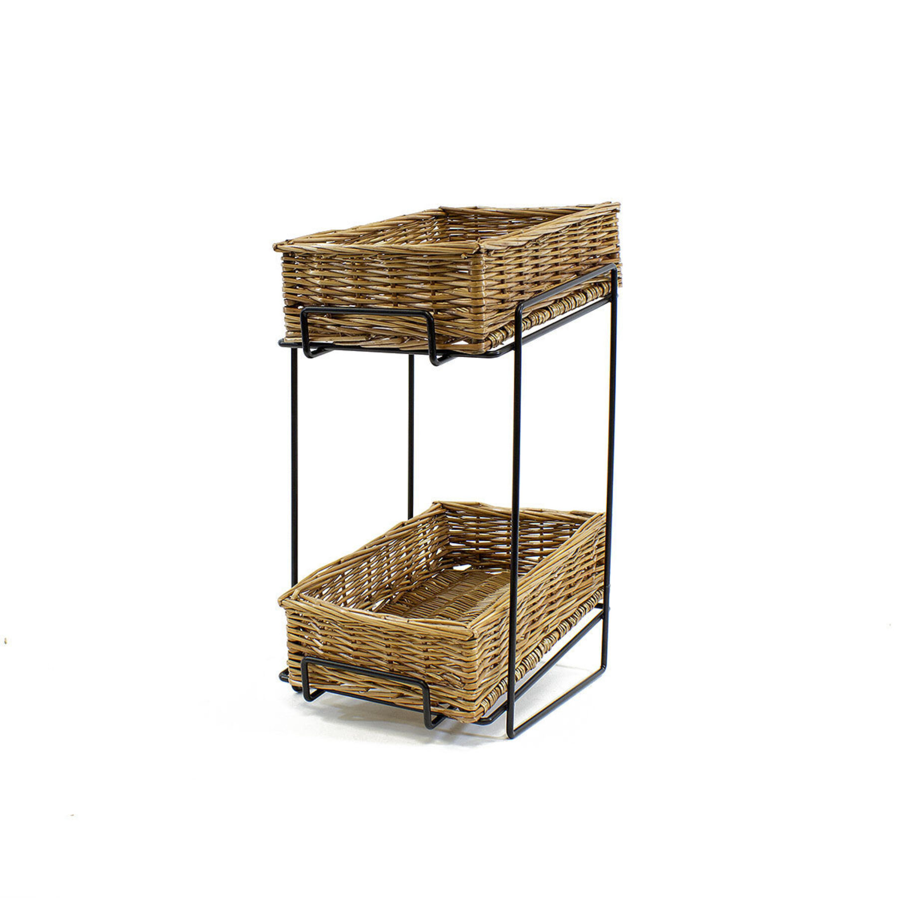Narrow 2 Tier Wire Display Stand - Set 1