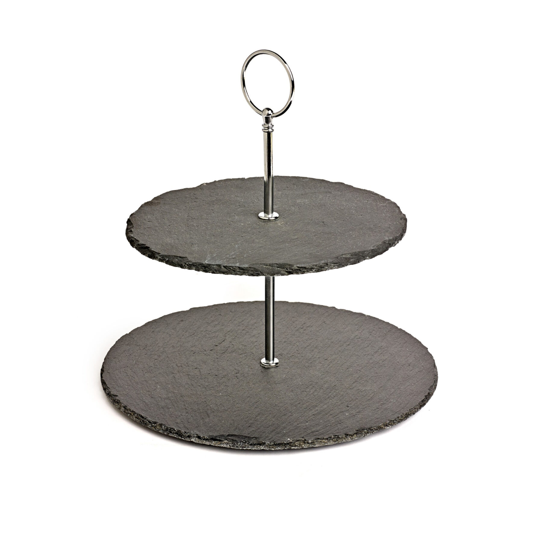 Small 2 Tier Slate Cake Stand