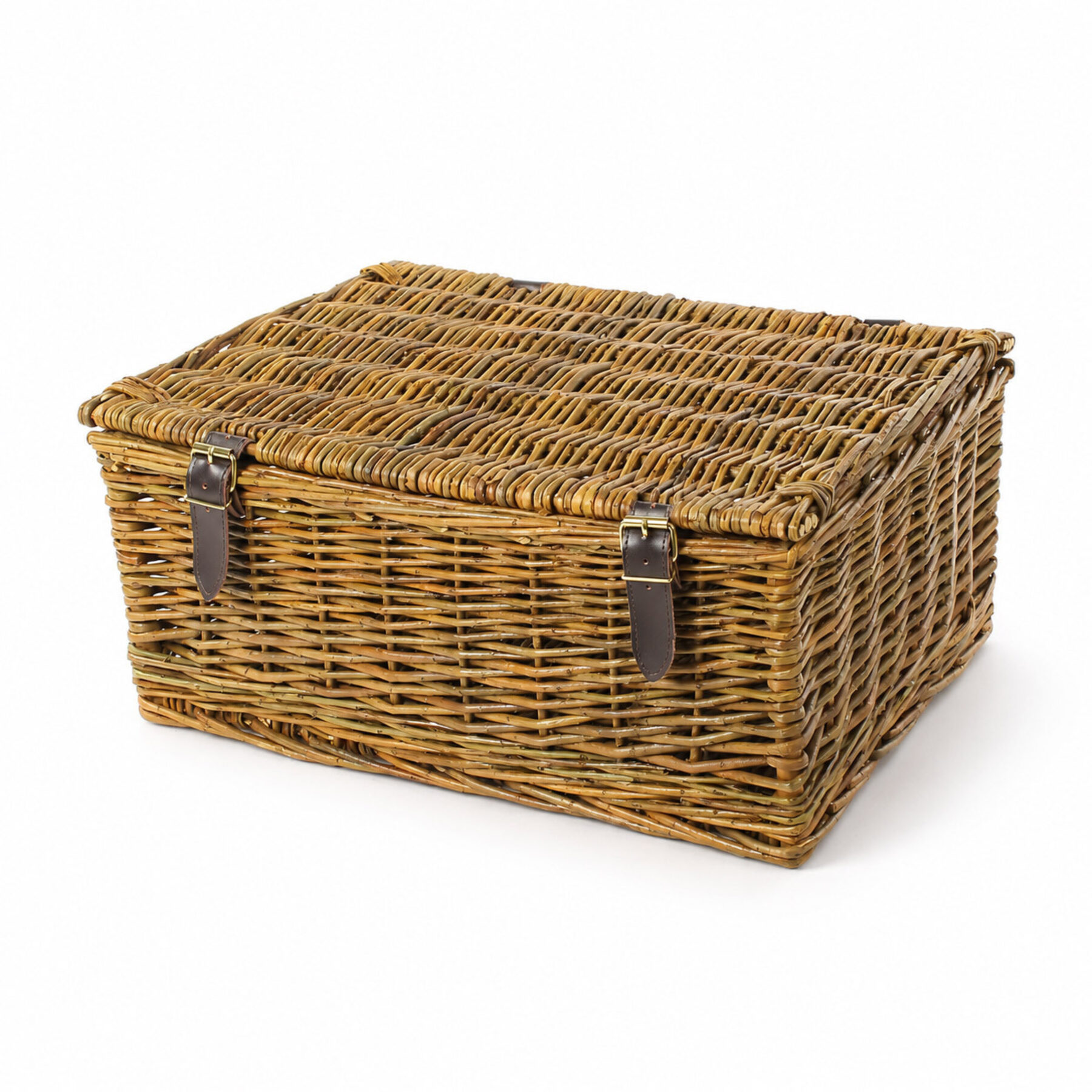18 Inch Unpeeled Wicker Hamper