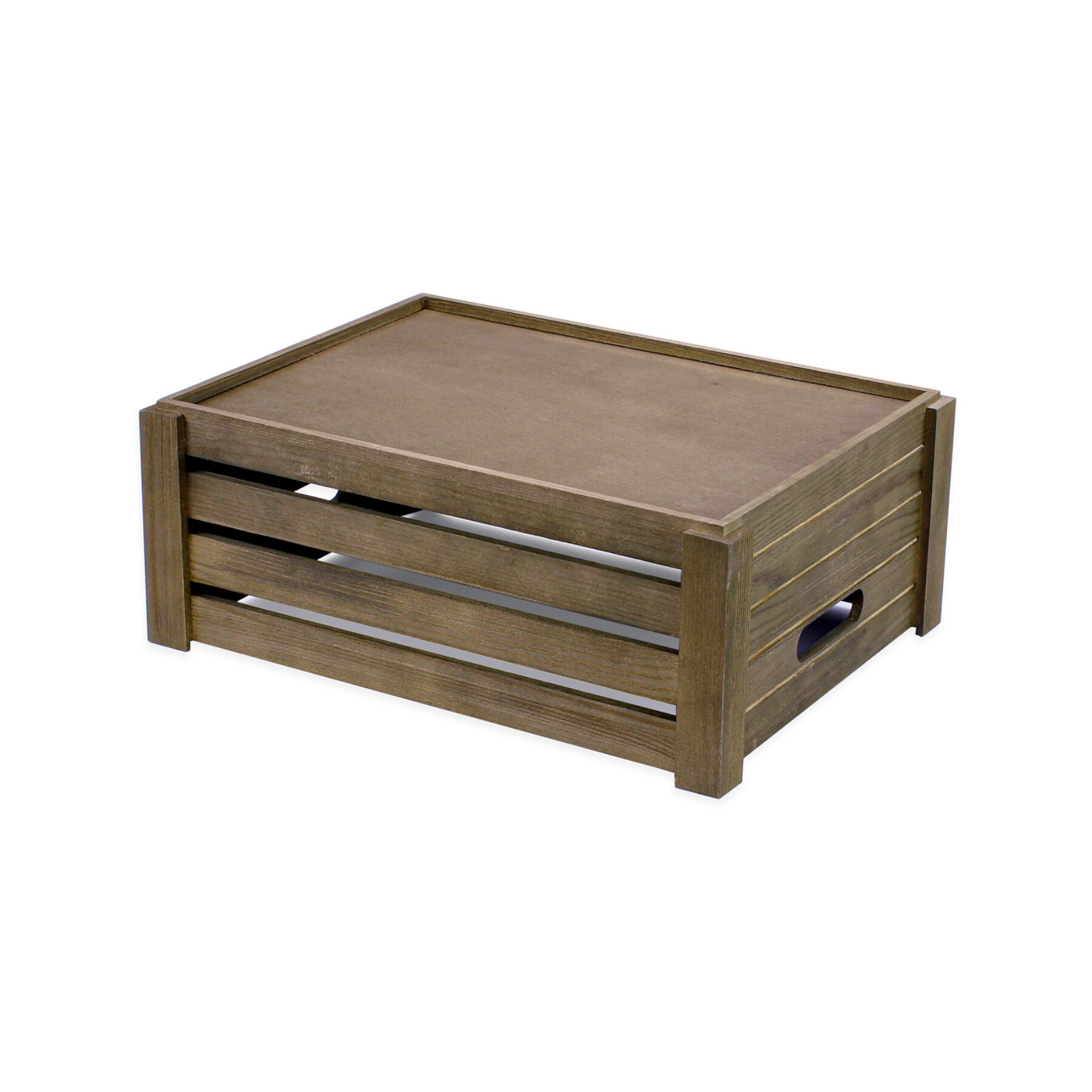 Olive Grey Wooden Riser 40 x 30cm