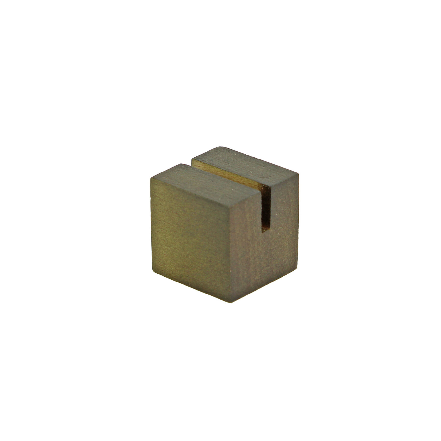 Olive Grey Cube Ticket Holder