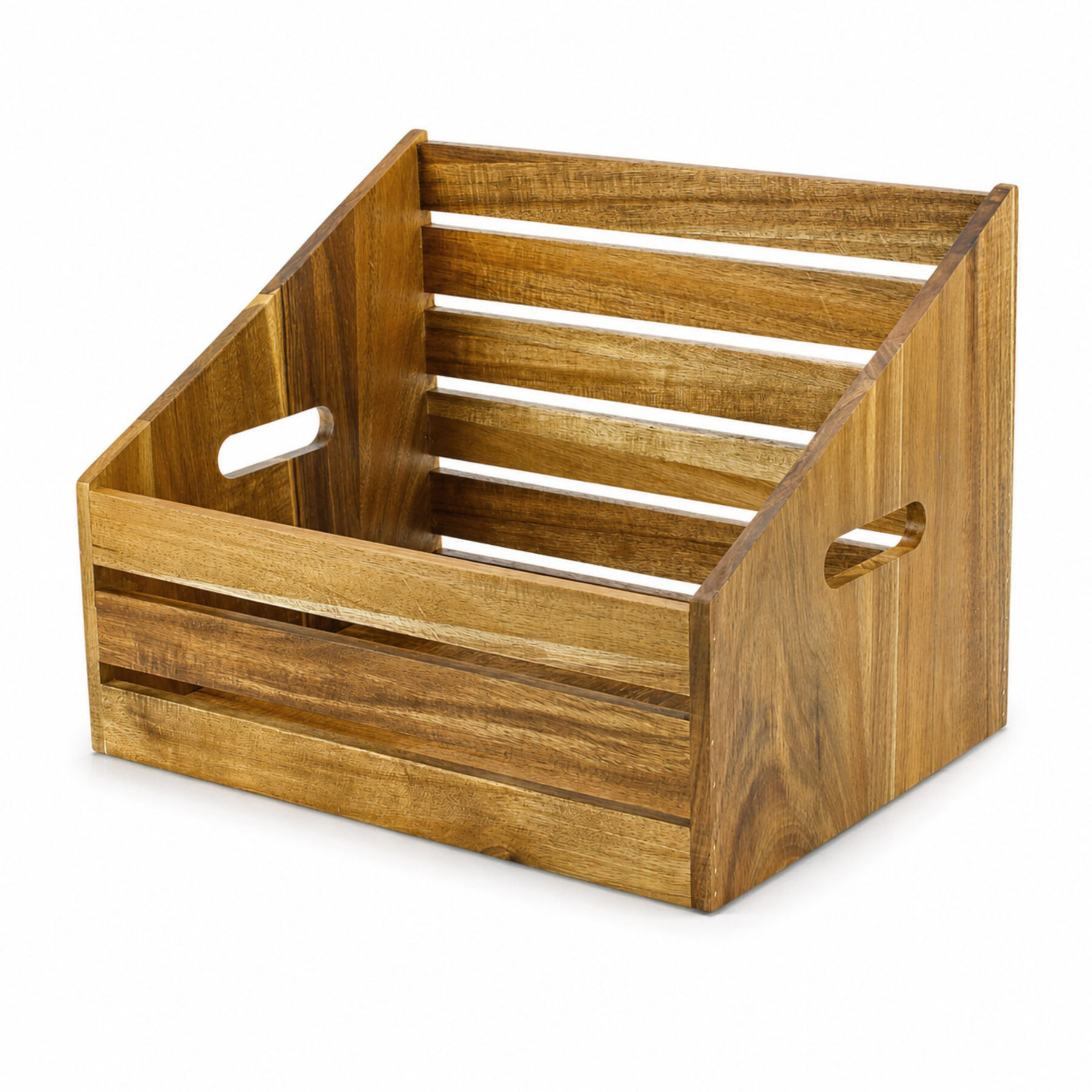 Acacia Sloping Display Crate 40 x 30cm