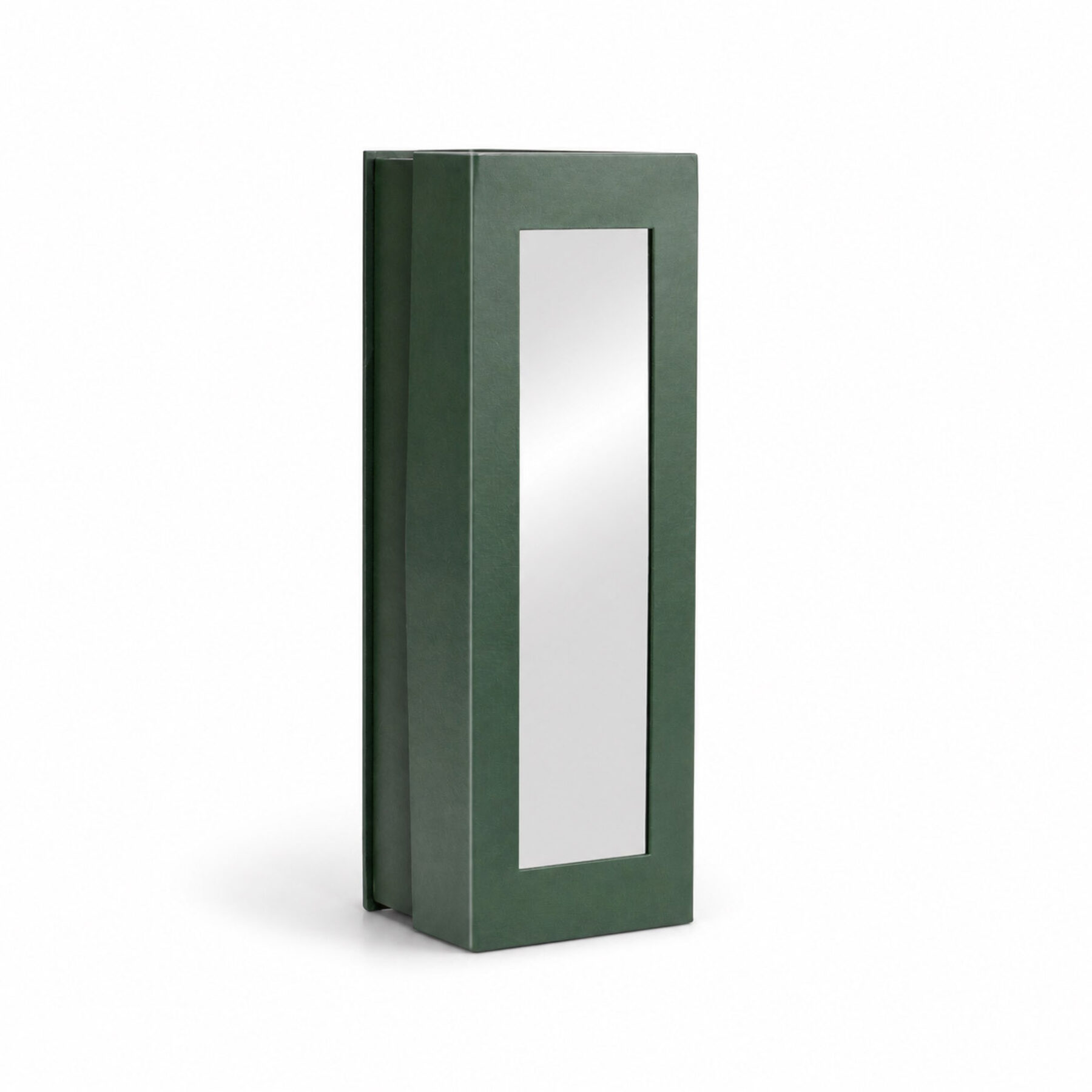 Card Wine Box with Window - Green