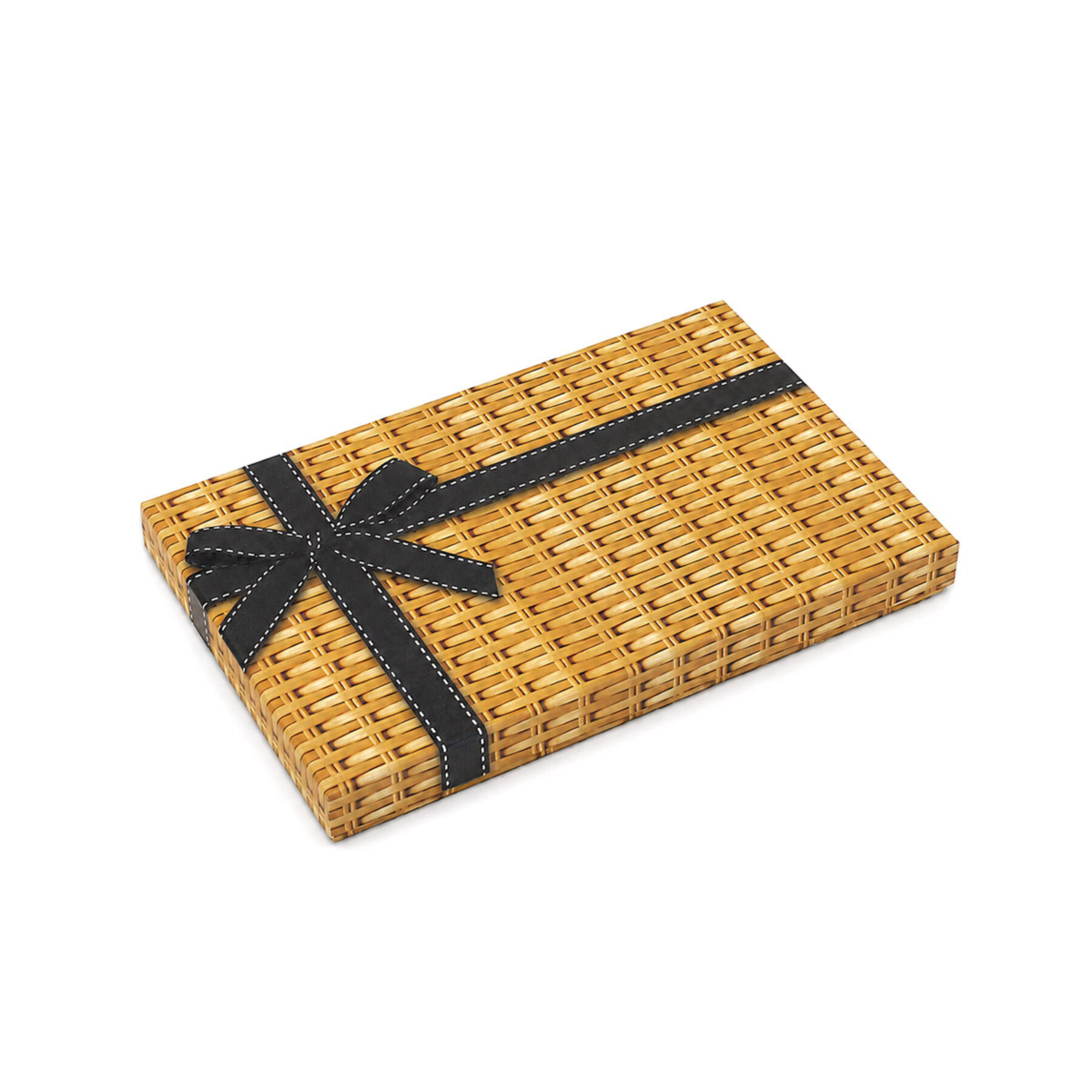 12 Letterbox Gift Boxes - Wicker Print