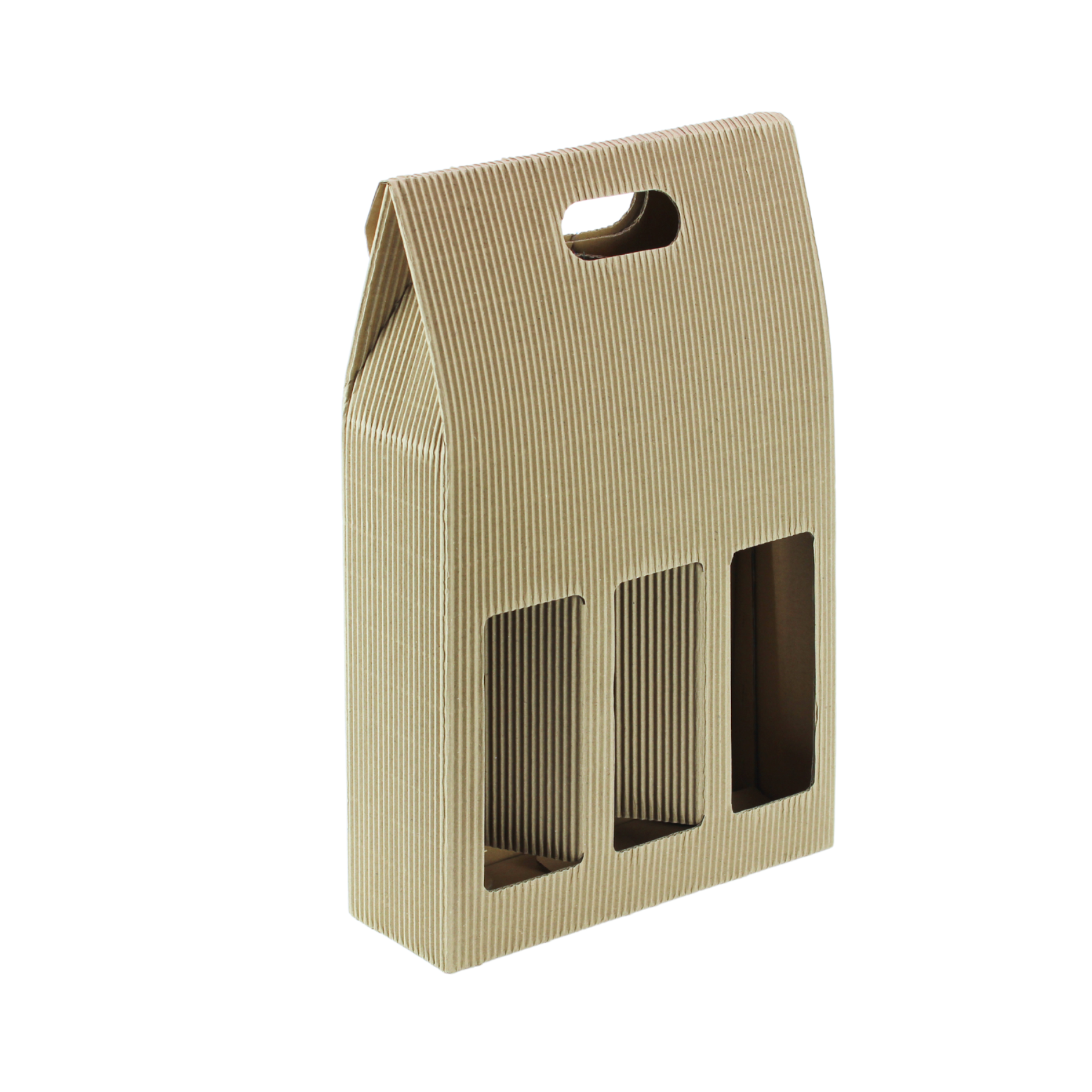 3 Wine Bottle Kraft Gift Box (10pcs)