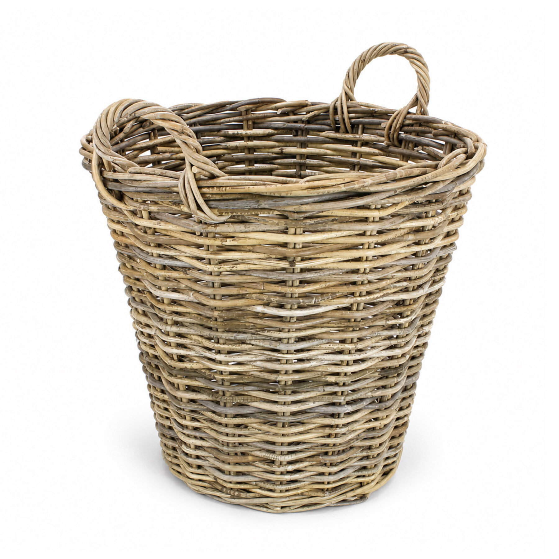 Round Tapered Kubu Rattan Storage Basket