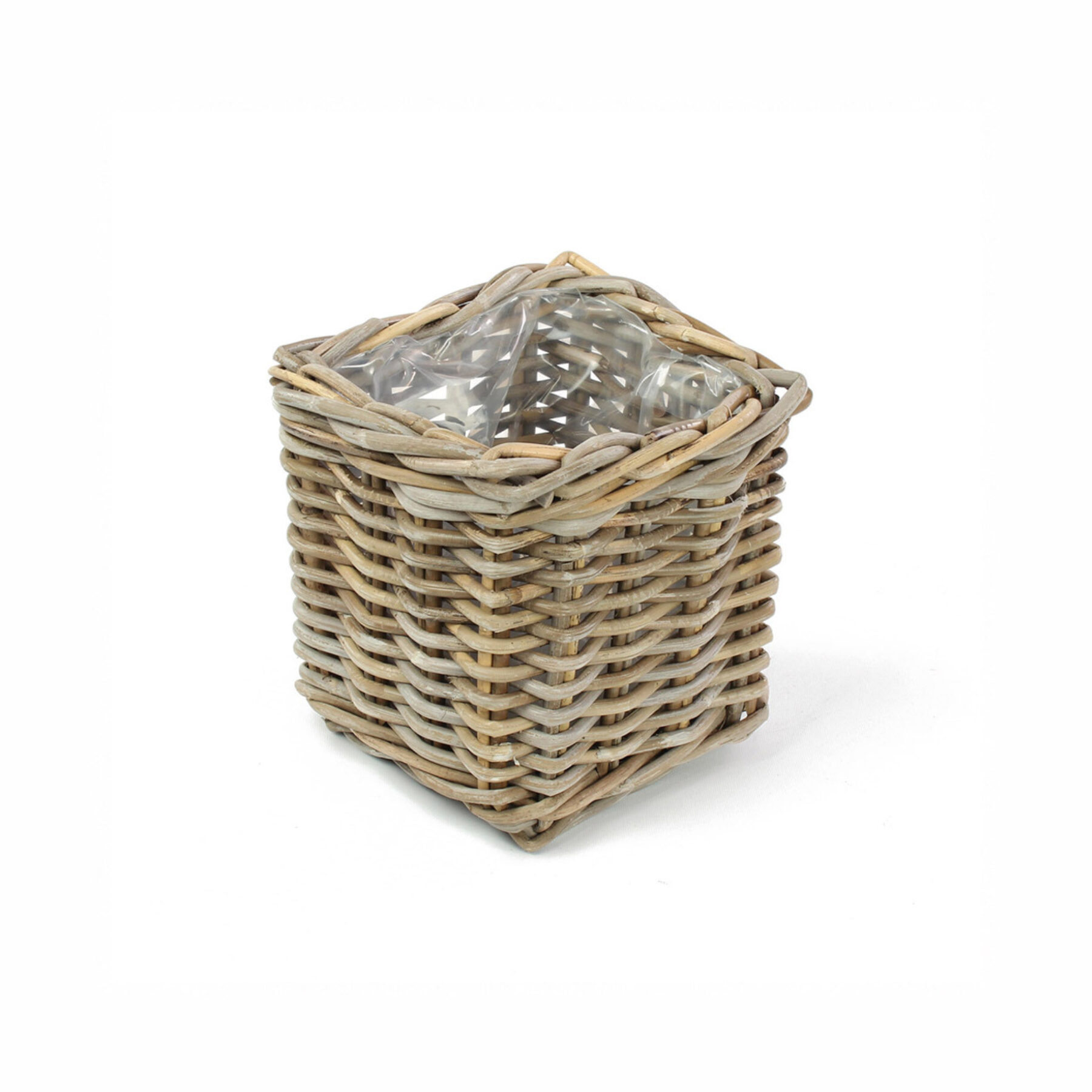 Kubu Rattan Square Lined Planter