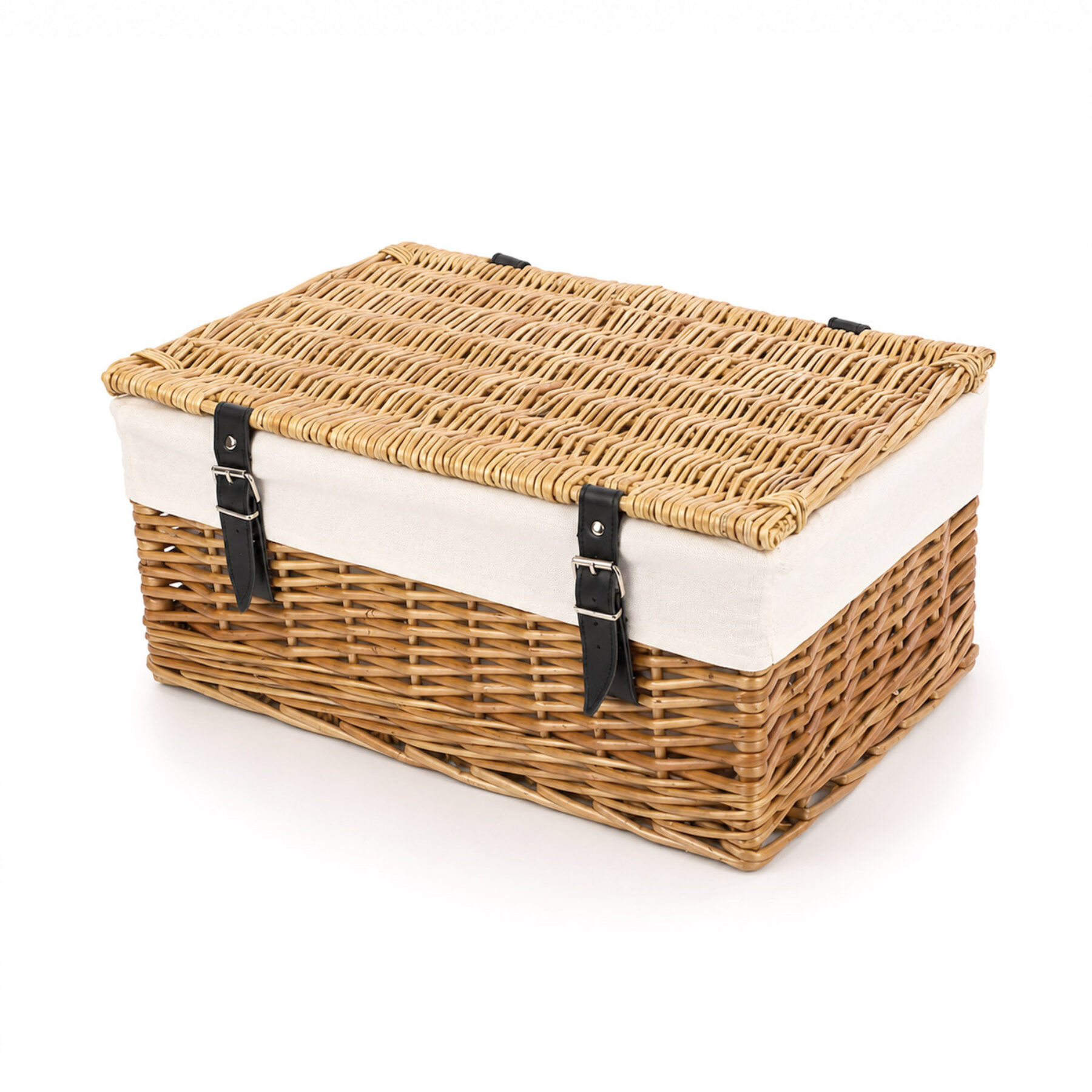 18 Inch Wicker Hamper Basket & Liner