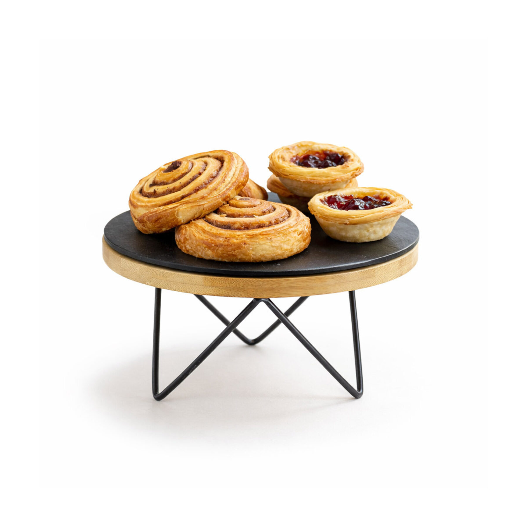 Metal Tripod Display Riser - Slate/Bamboo Boards