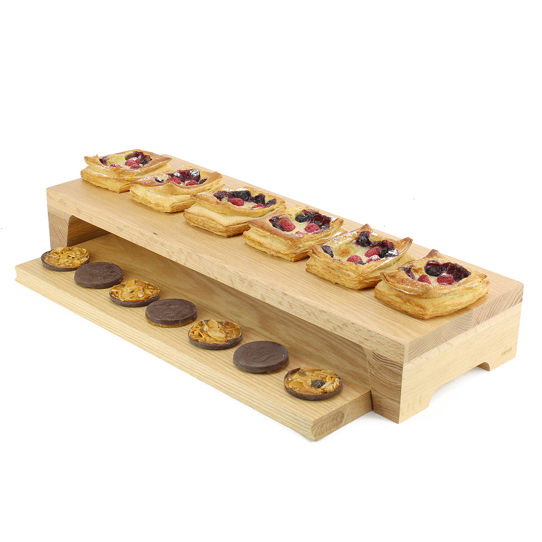 Long Oak Display Riser Set