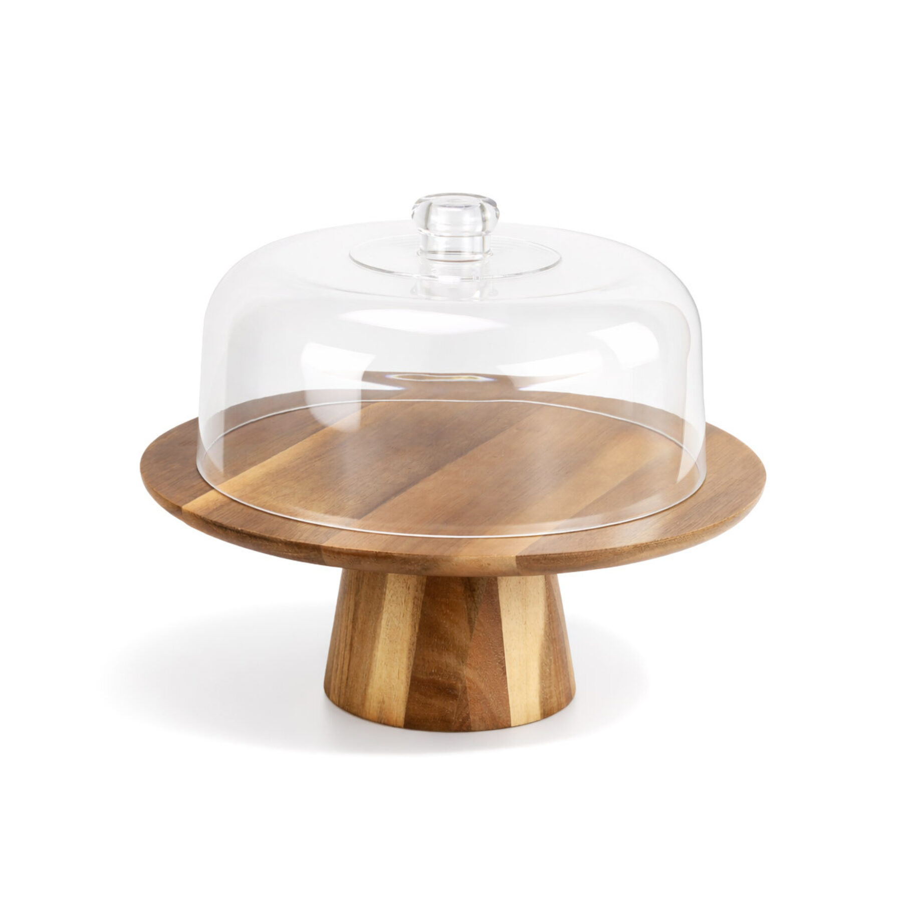 Acacia Cake Stand & Lid - Set 1