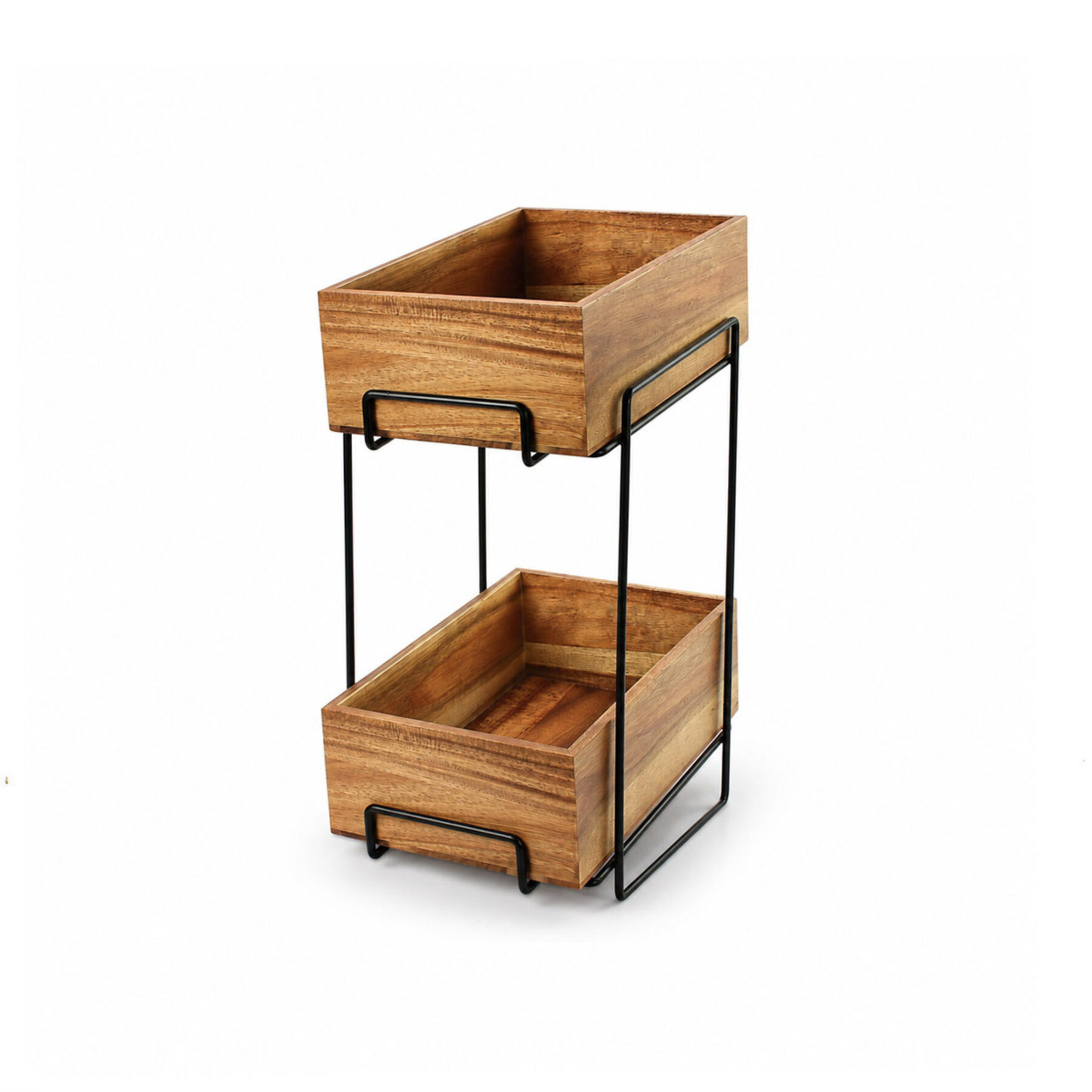 Narrow 2 Tier Wire Display Stand - Set 4