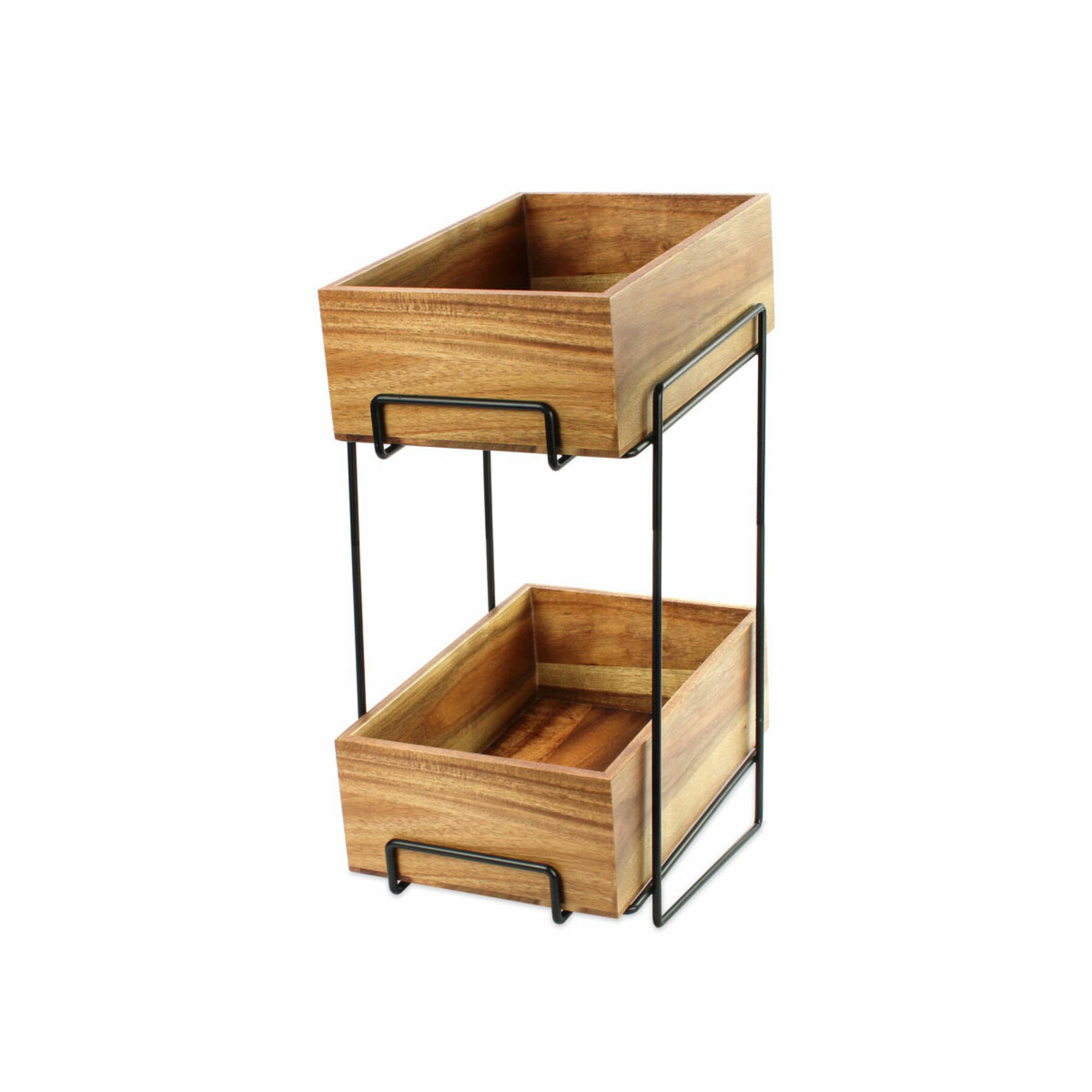 Narrow 2 Tier Wire Display Stand - Set 4