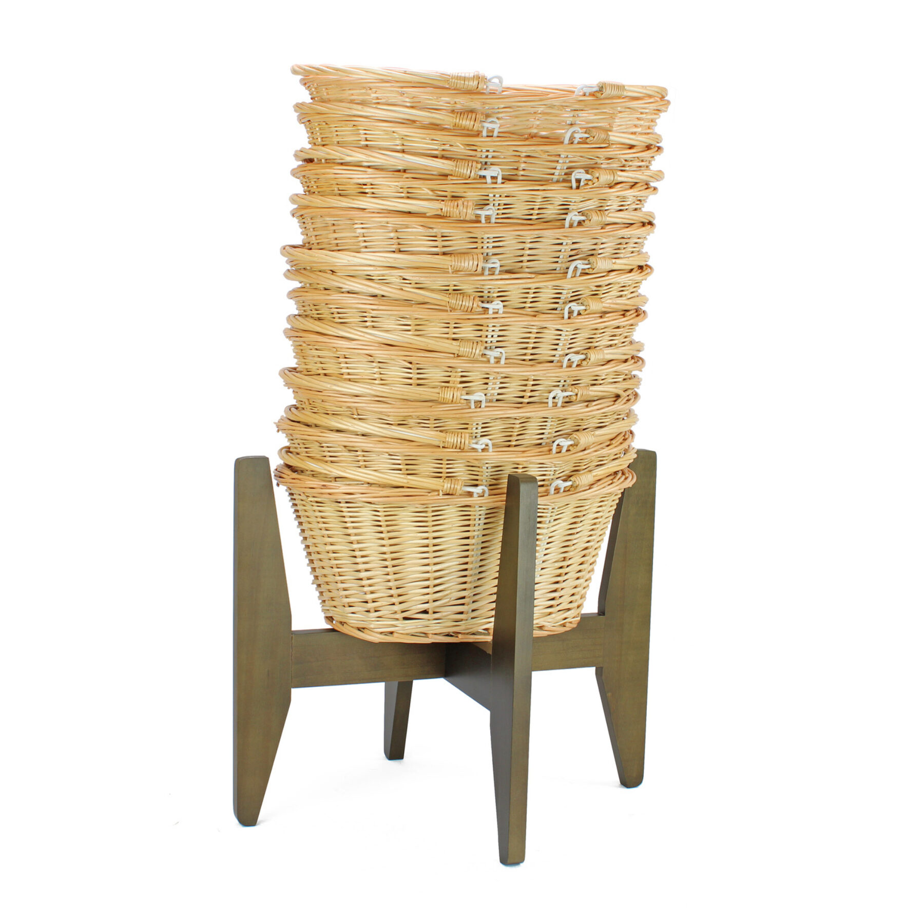 10 Shopping Baskets & Stand - Light
