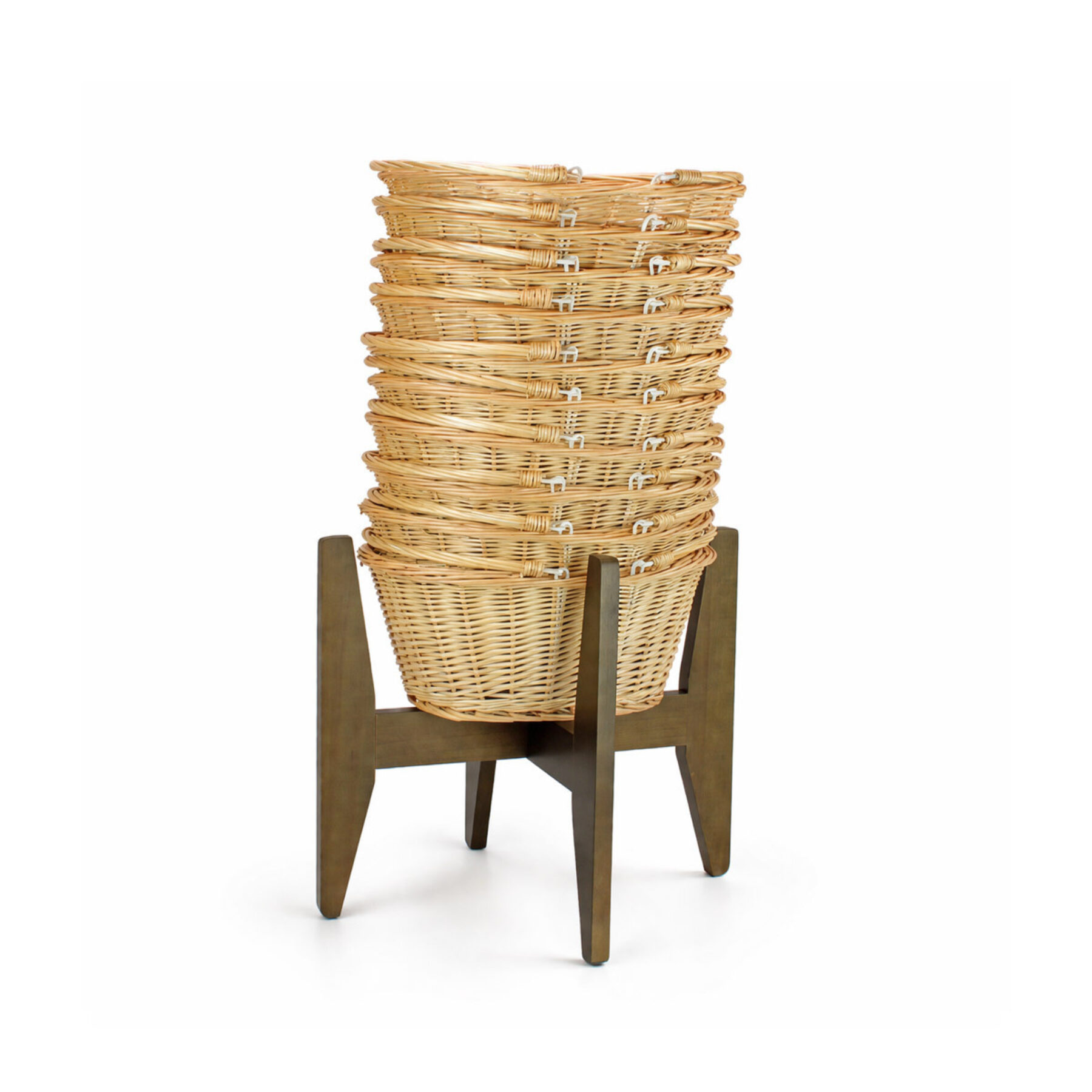 10 Shopping Baskets & Stand - Light