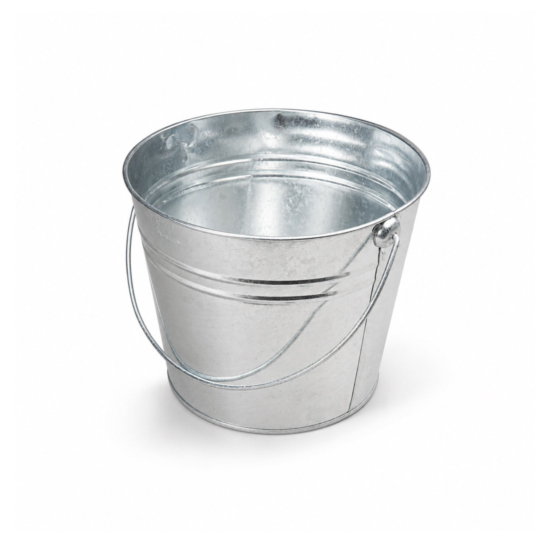 Large Metal Bucket - Galvanised