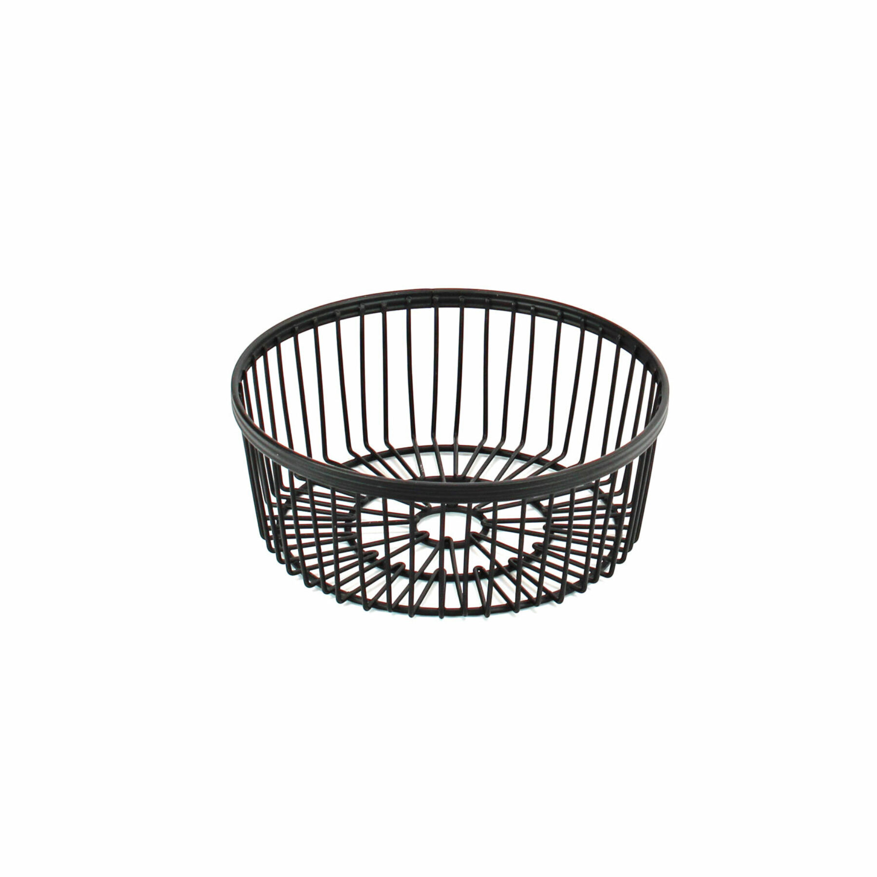 Black Round Metal Basket