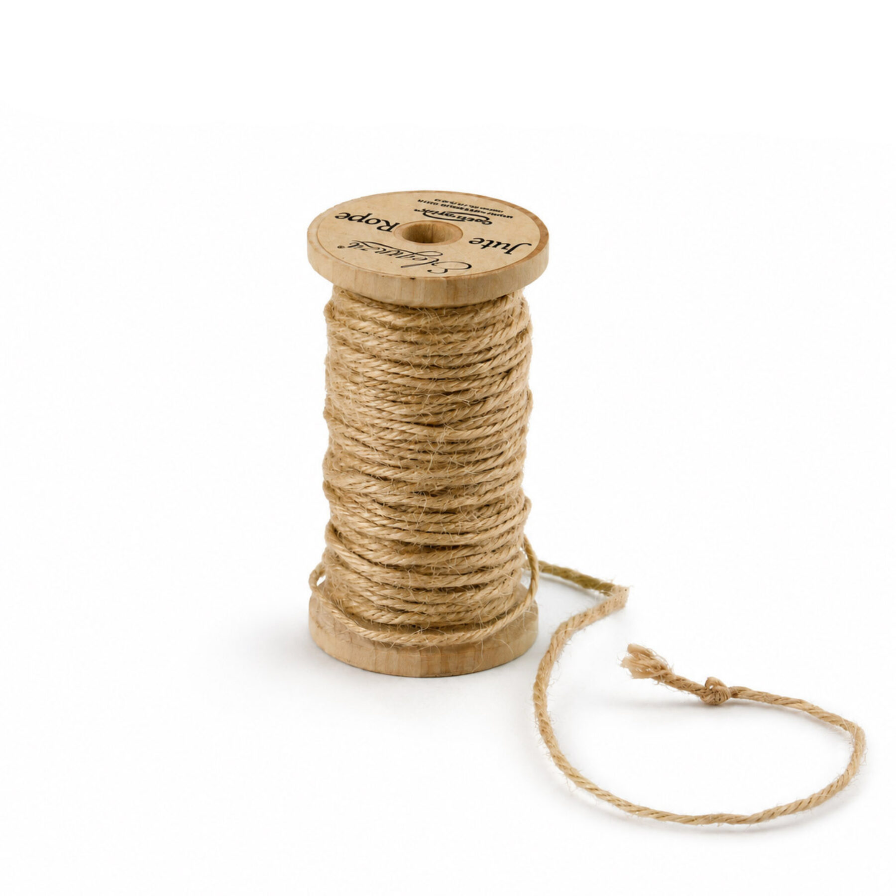 Jute Rope on Wooden Spool - 15m