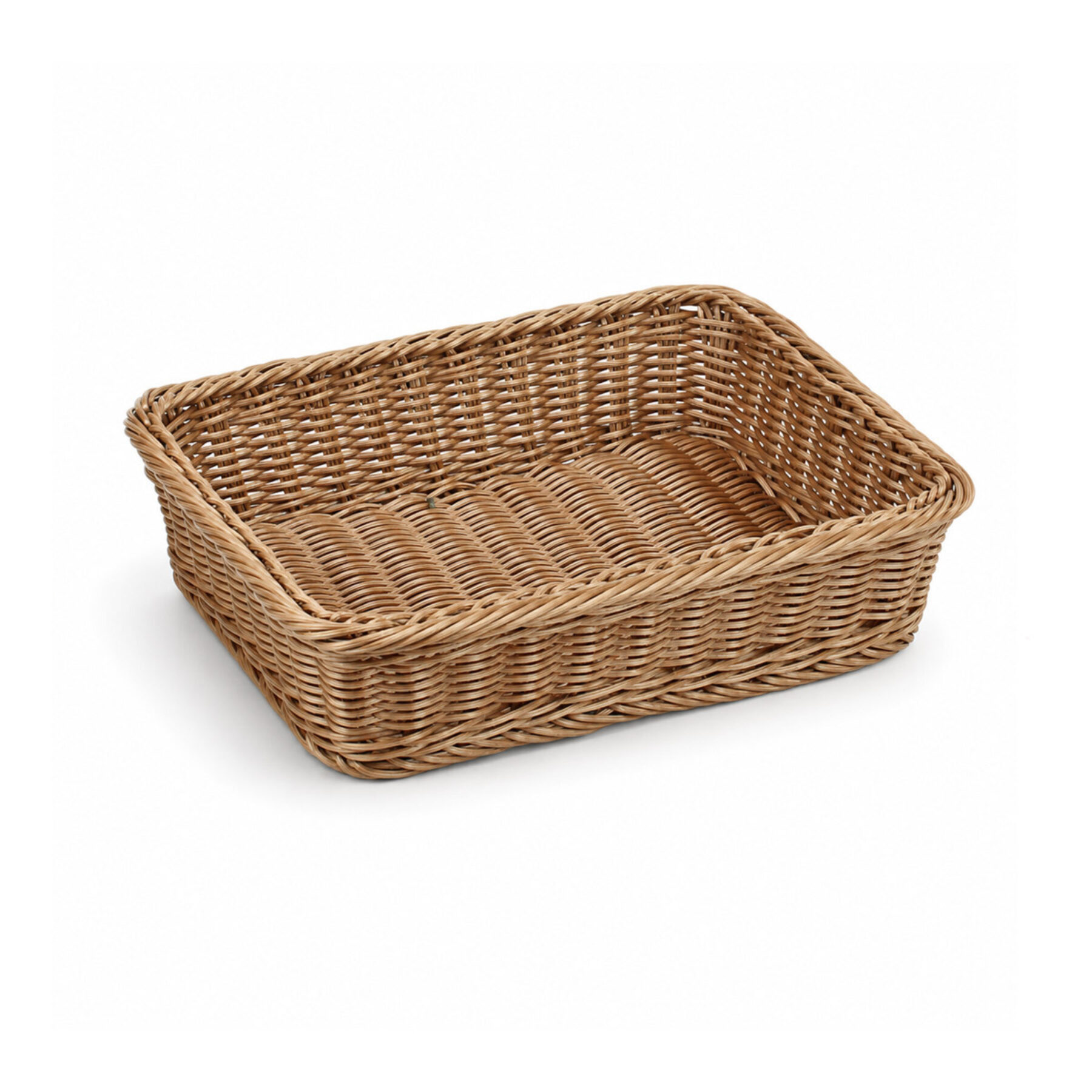 1/2 GN Taupe Polywicker Basket