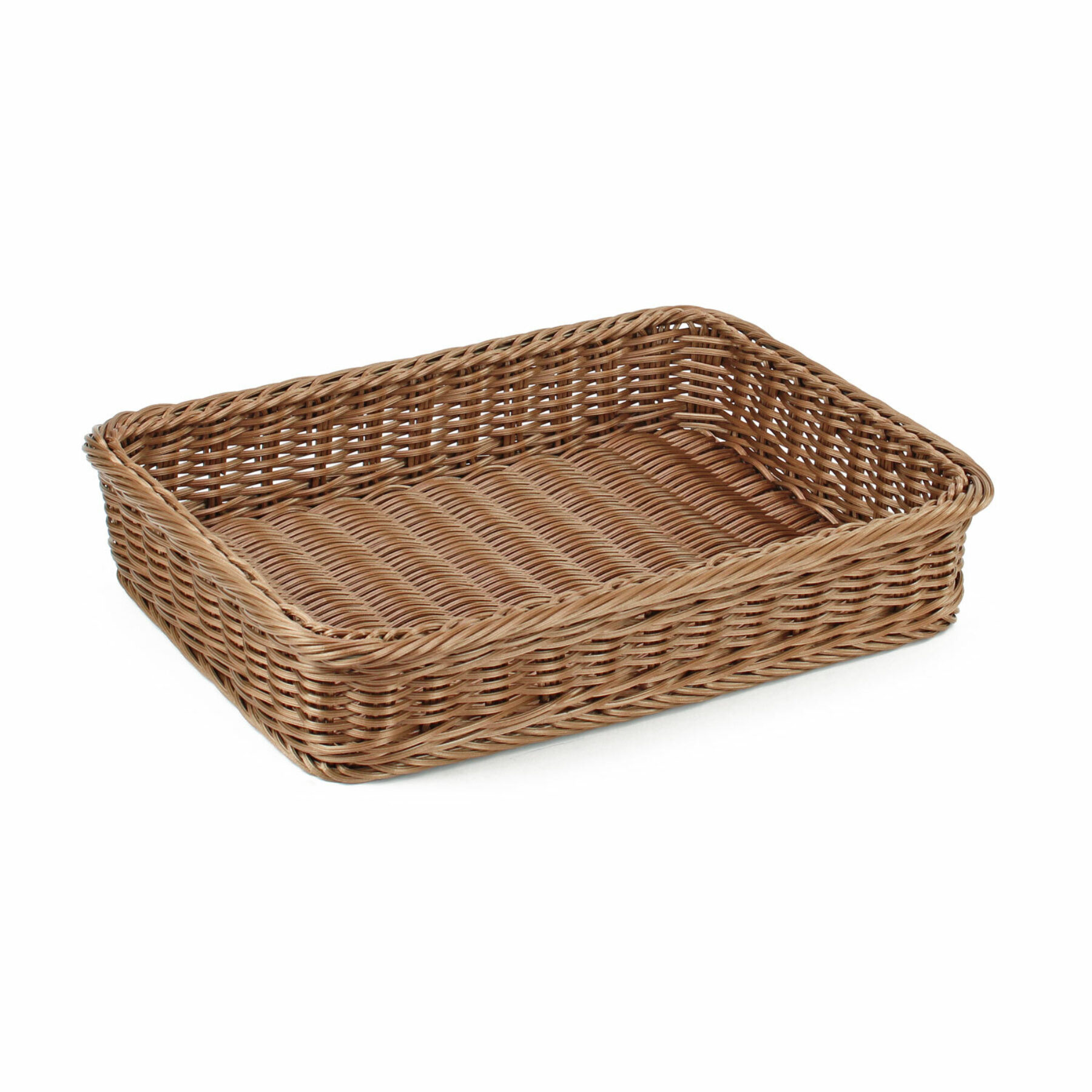 Taupe Polywicker Basket -  40 x 30cm