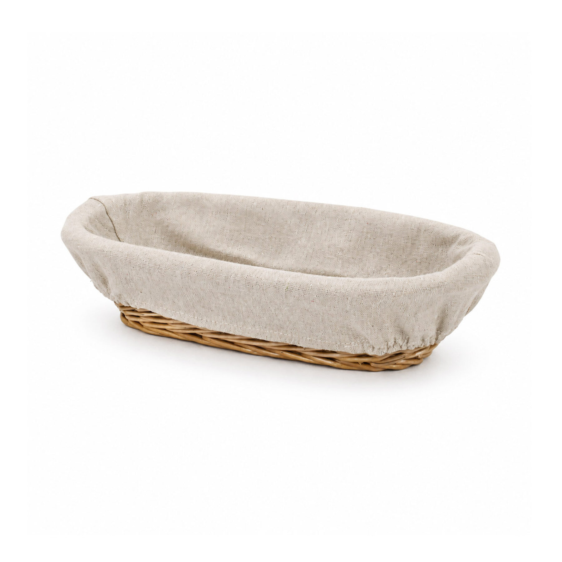 Oval Lined Proving Basket - 1KG