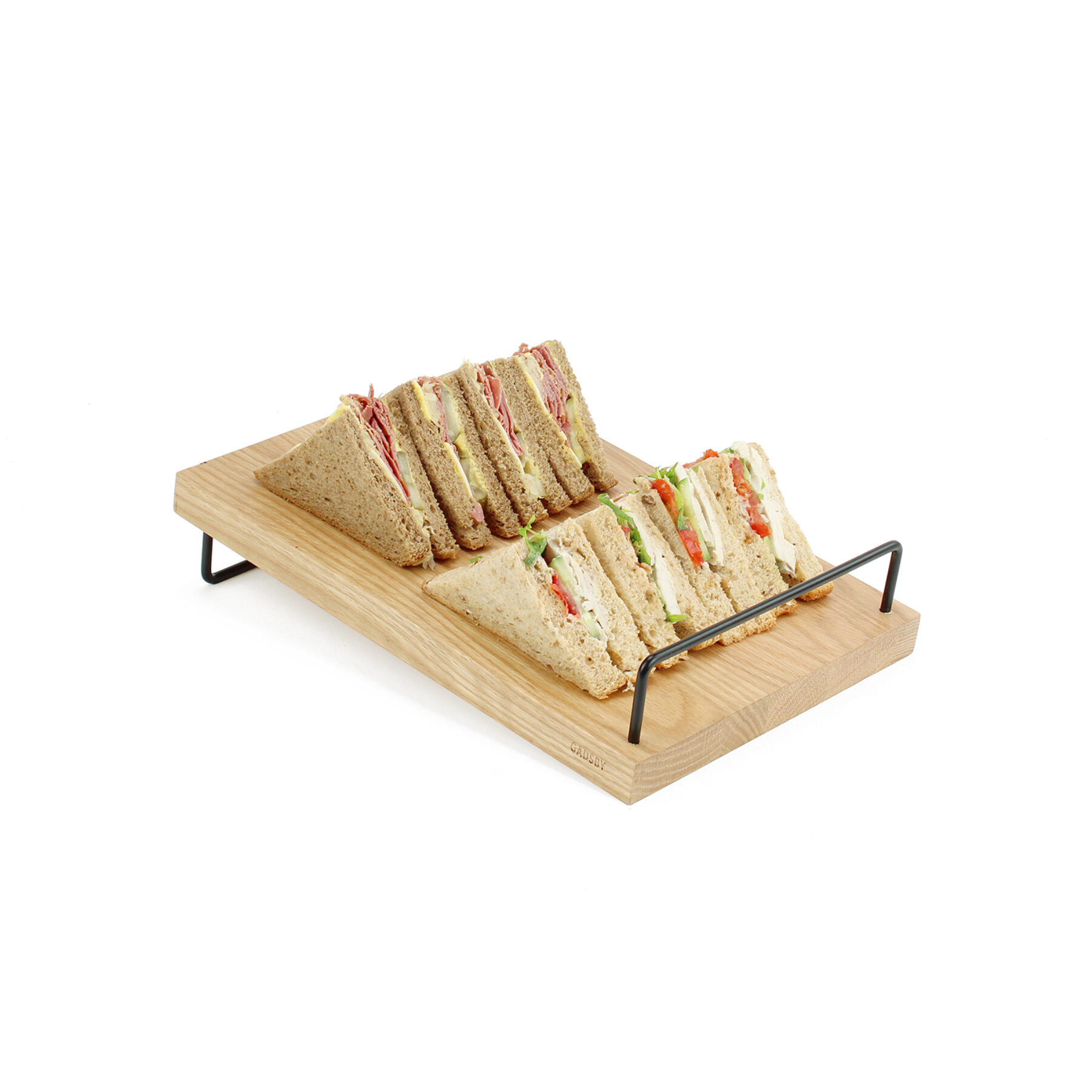 Small Oak Angled Display Riser
