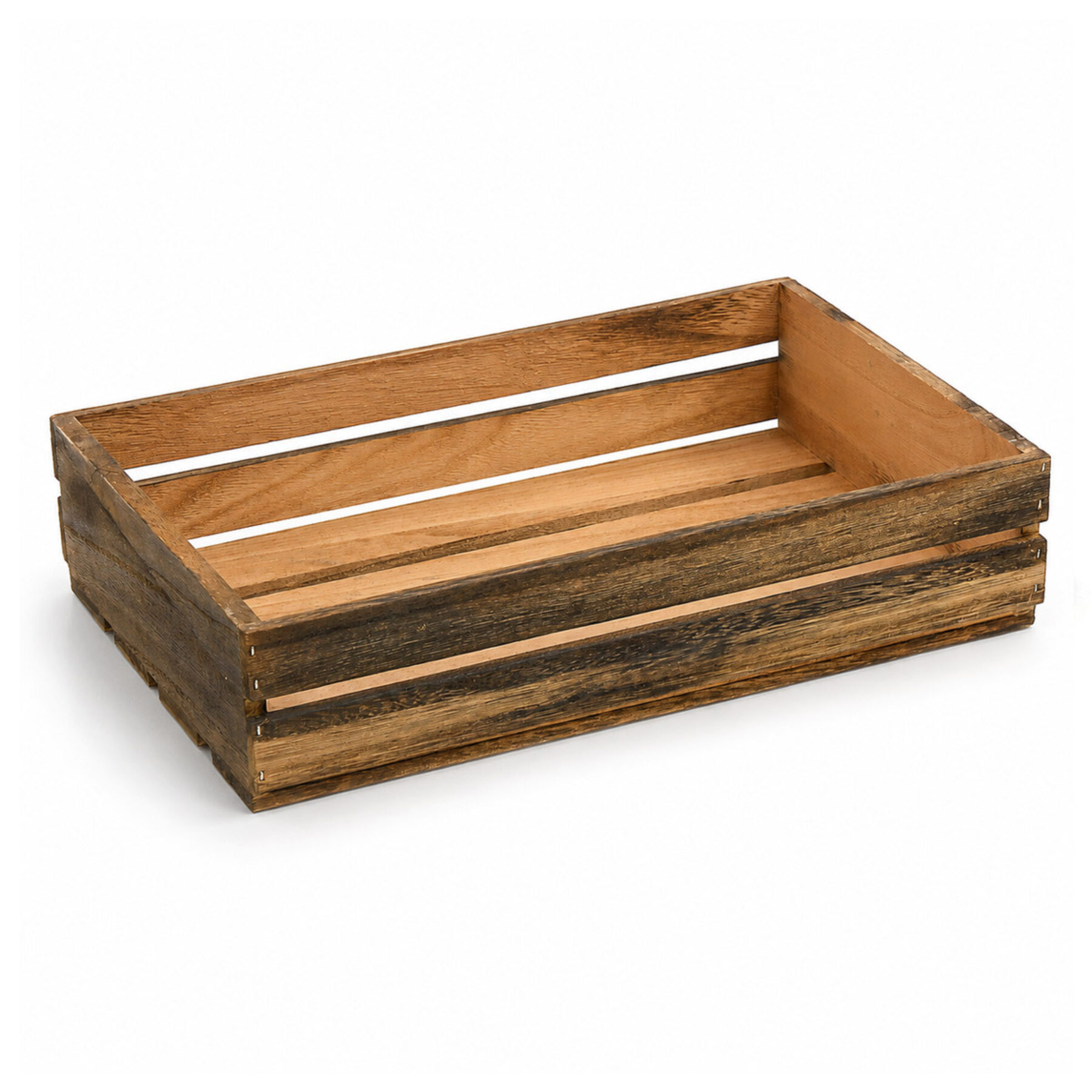 Large Dark Wooden Crate
