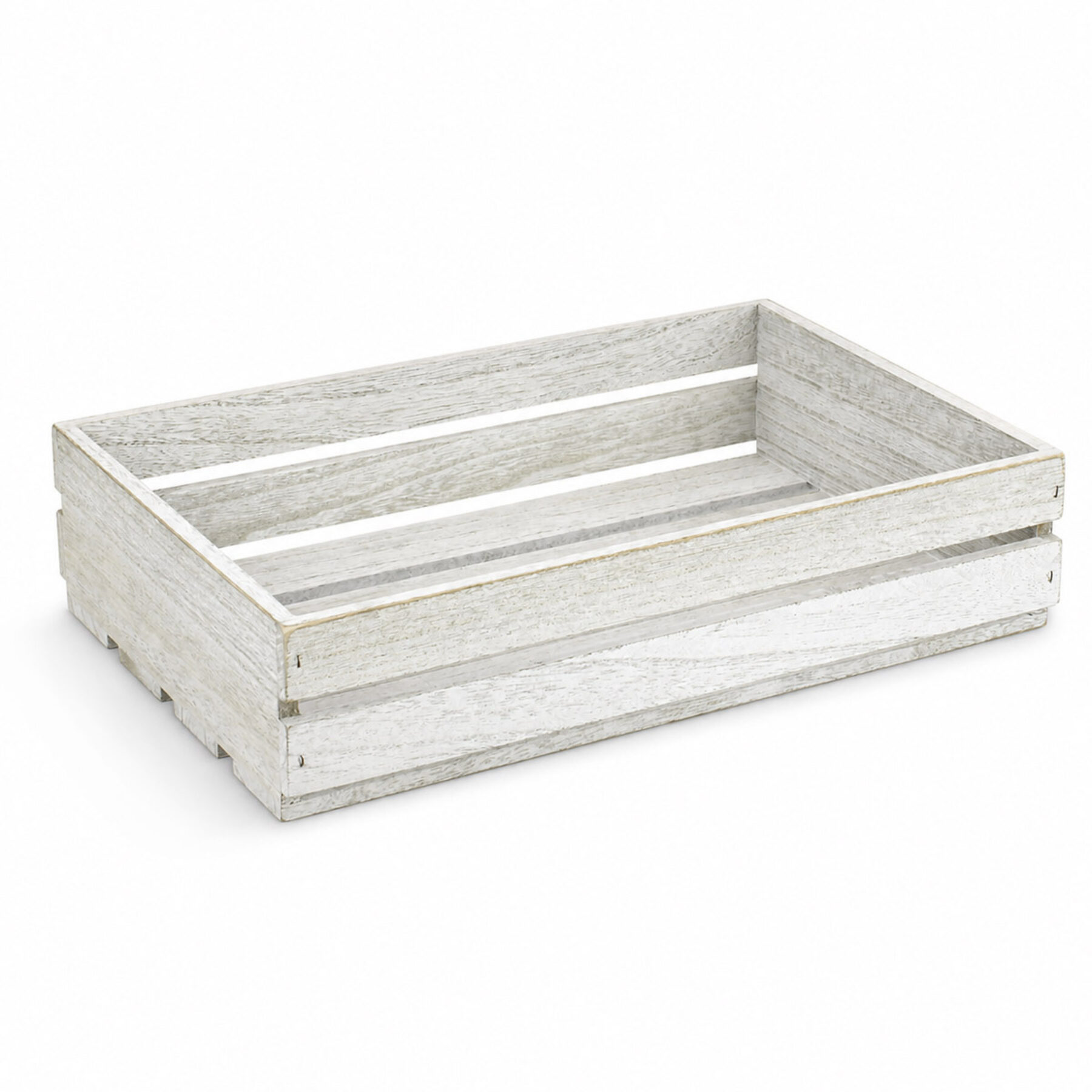 Large White Wooden Crate