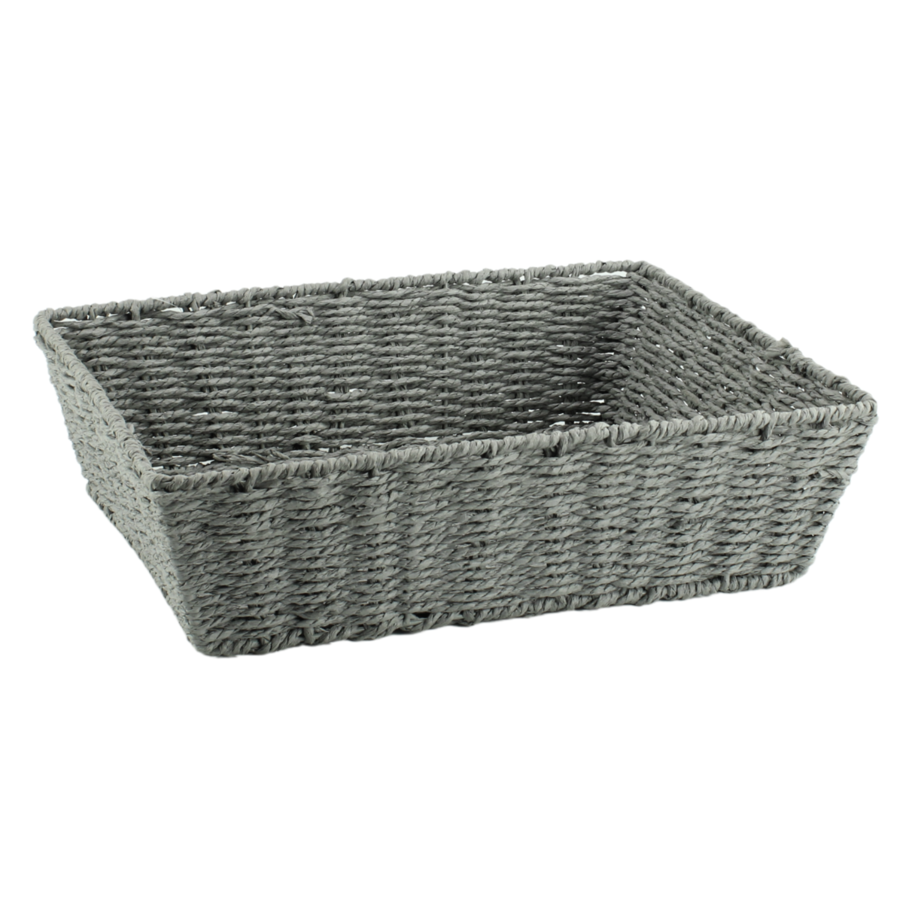 Large Grey Paper Rope Tray