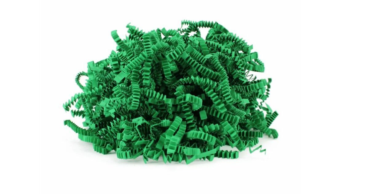 Green ZigZagDelux™ Shredded Paper - 5kg | Gadsby