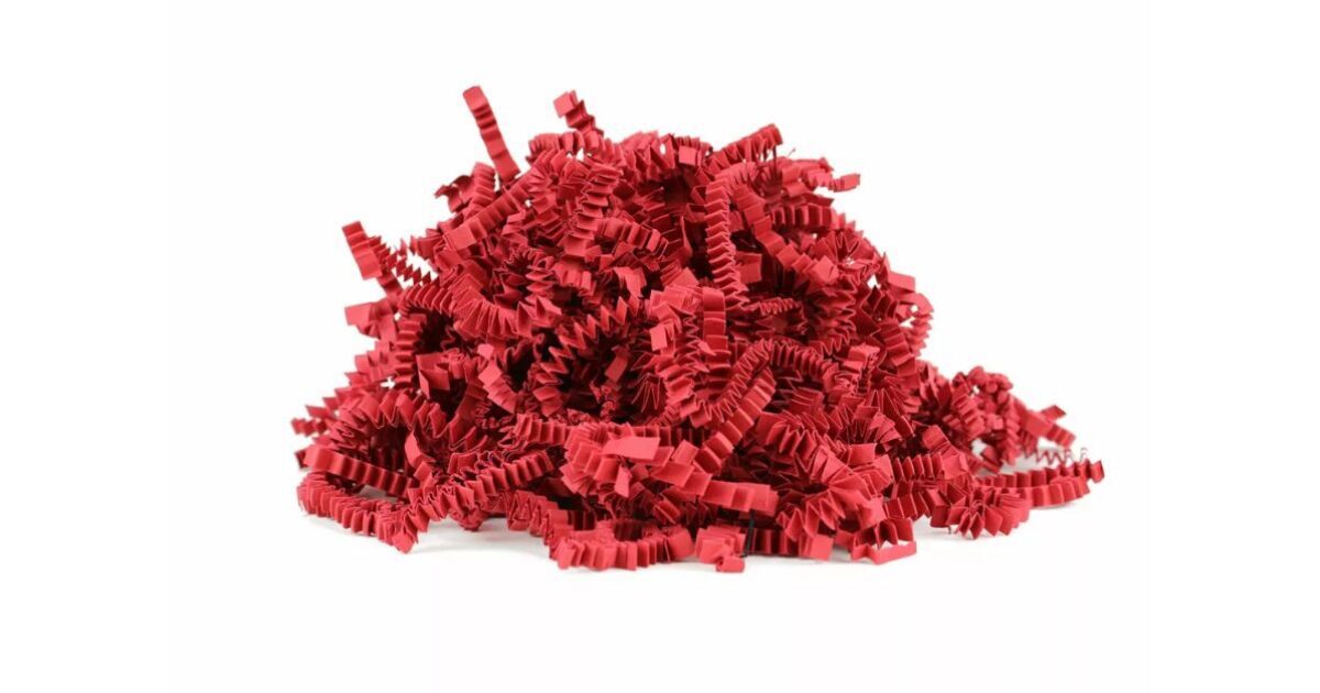 Paper Rizerd Red ZigZagDelux™ Shredded Paper - 5kg | Gadsby
